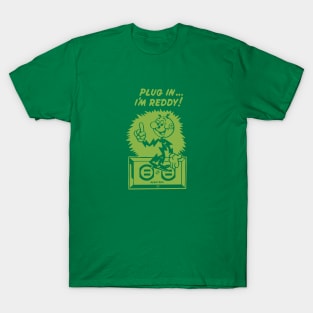 plug in reddy kilowatt green T-Shirt